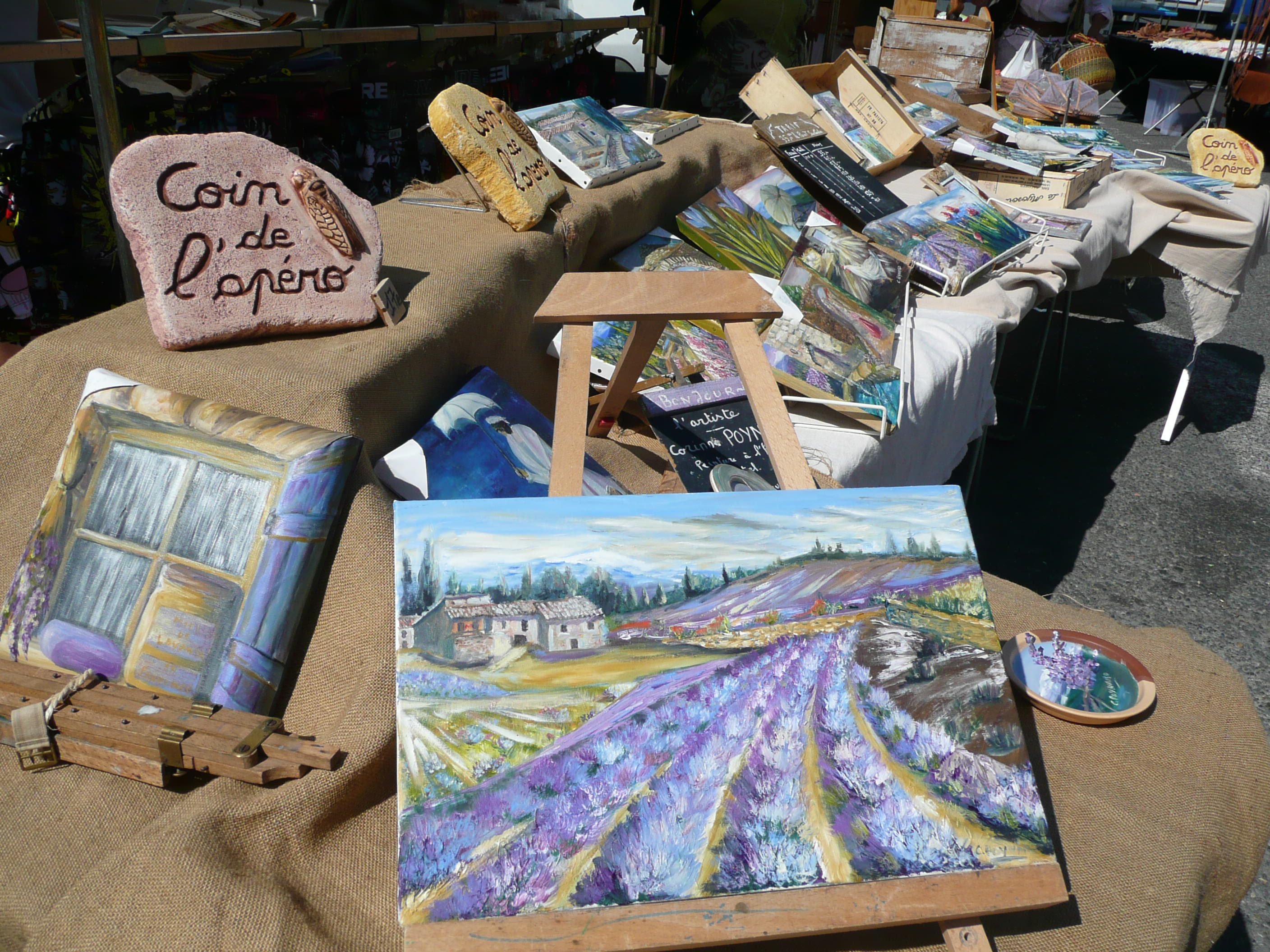photoworld24-Frankreich-Provence-Markt-Gemälde